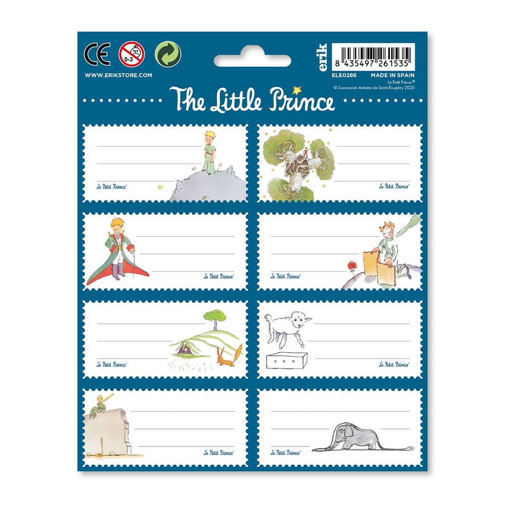 Grupo Erik Le Petit Prince - The Little Prince Self Adhesive Labels Étiquettes adhésives - Multicolore